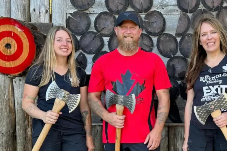 These Local Axe Throwers Dominated A Competition In Germany!