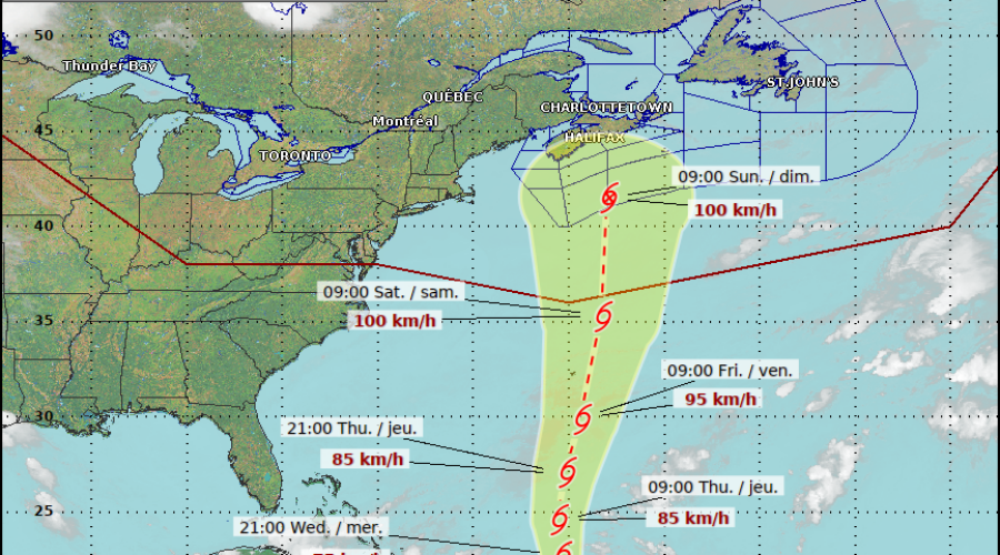 Philippe could arrive in N.S. for Thanksgiving