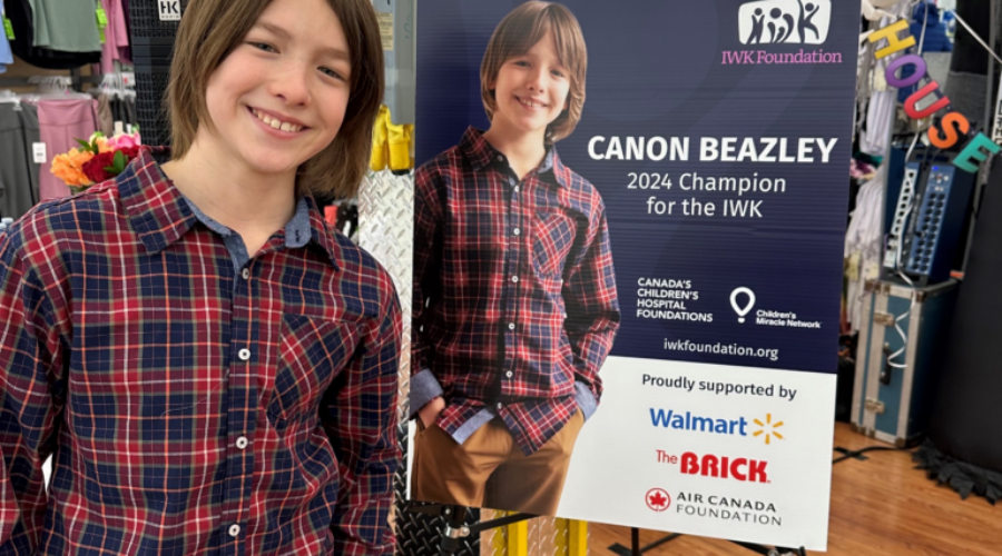 Young Dartmouth cancer survivor to represent IWK Foundation