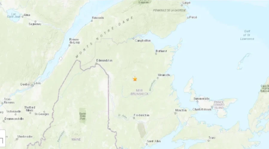 3.5-magnitude earthquake in northern N.B.