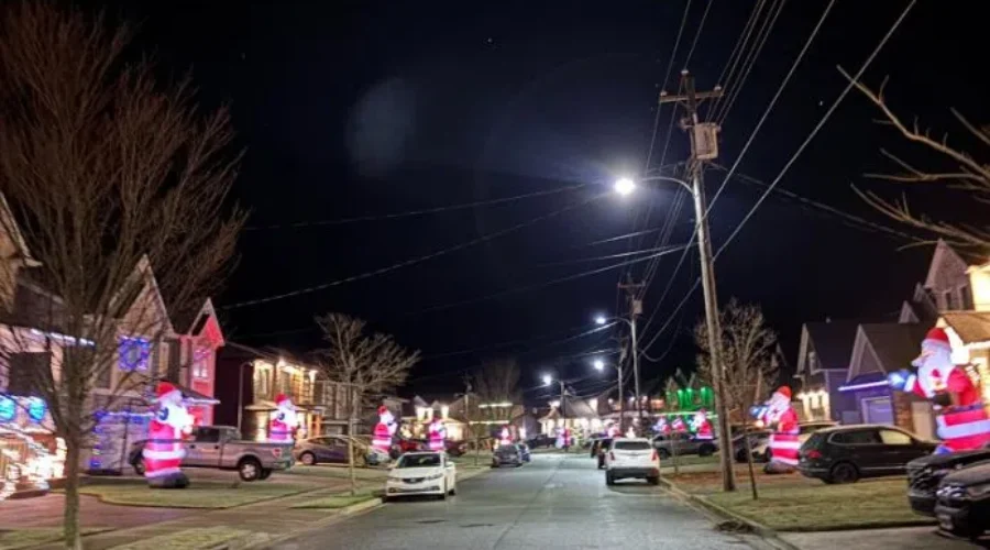 Dozens of Santas back in Cole Harbour neighborhood bringing joy