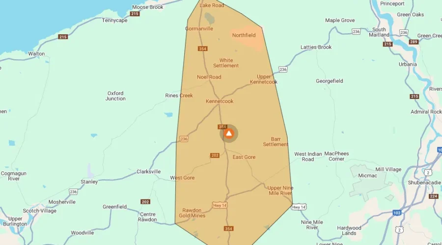 Power out in Gore area