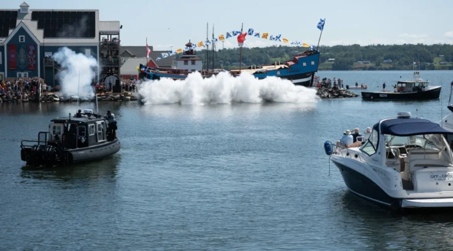 Thousands witness historic Ship Hector launch in Pictou