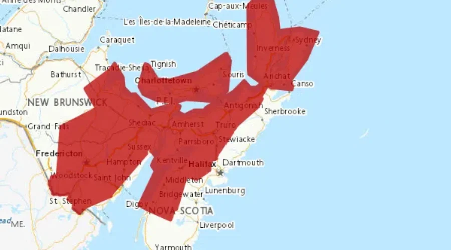 Update: Heat warning on for N.S. but T-storm watch ends