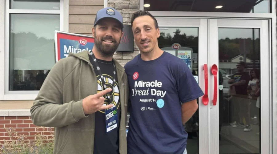 Marchand greets fans at Fall River DQ