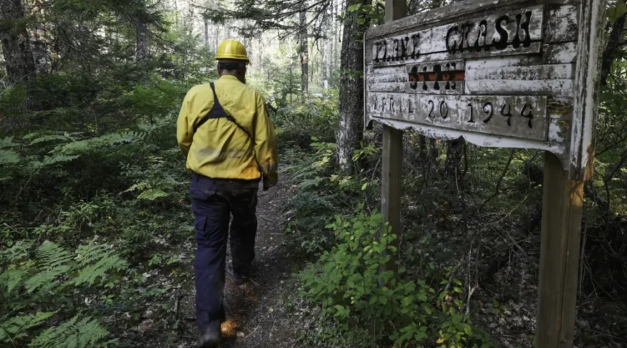 Wildfire crews protect historic memorial near West Dalhousie