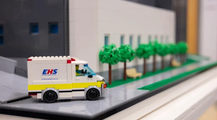 3D Lego display of new emergency dept at IWK