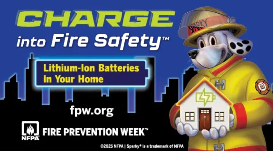 Fire Prevention Week stresses safe use of lithium-ion batteries