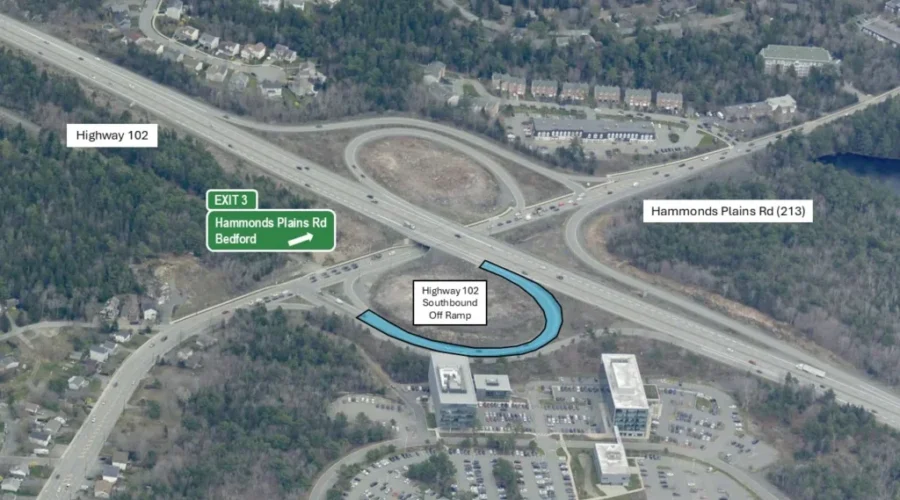 Hwy 102 off-ramp at Exit 3 to close for construction