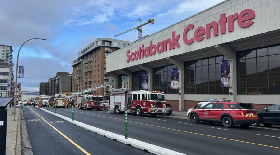 Crews extinguish fire at Scotiabank Centre in Halifax