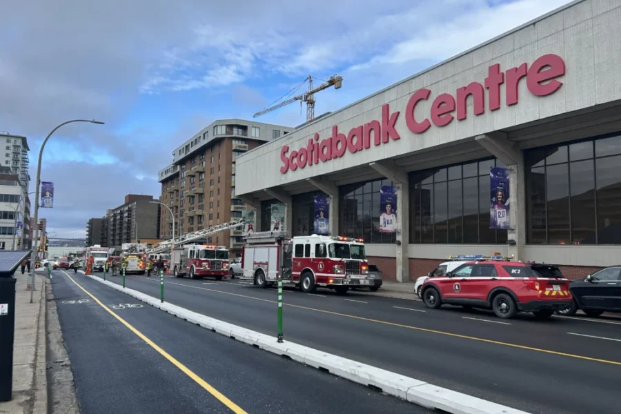Crews extinguish fire at Scotiabank Centre in Halifax