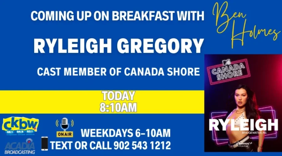 INTERVIEW-Bridgewater’s Ryleigh Gregory from Canada Shore