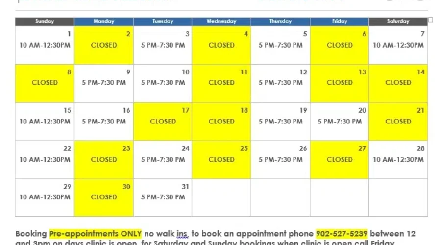 Bridgewater Walk-In Clinic Changes!!