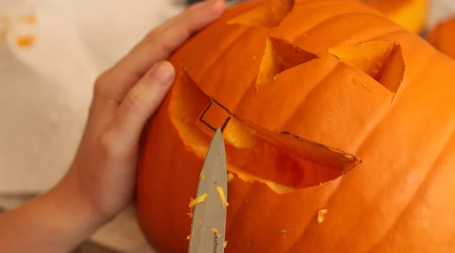 Carving And Creating Halloween Decorations