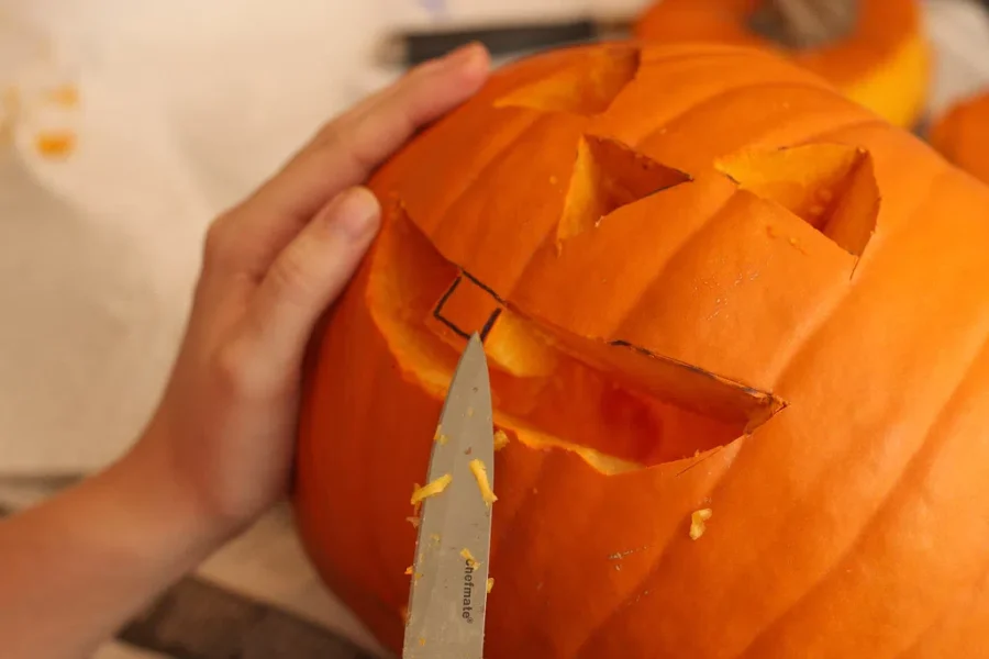 Carving And Creating Halloween Decorations