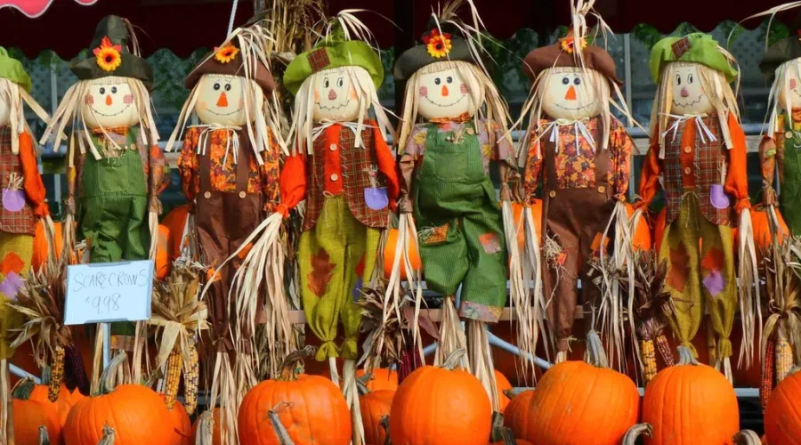 Scarecrows Or Pumpkin People? Both Are On Display This Month