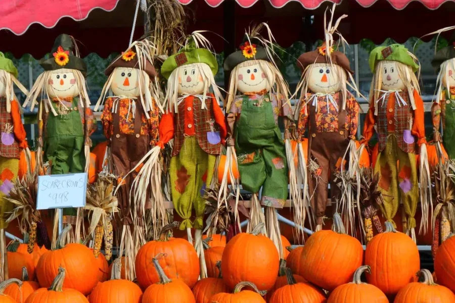 Scarecrows Or Pumpkin People? Both Are On Display This Month