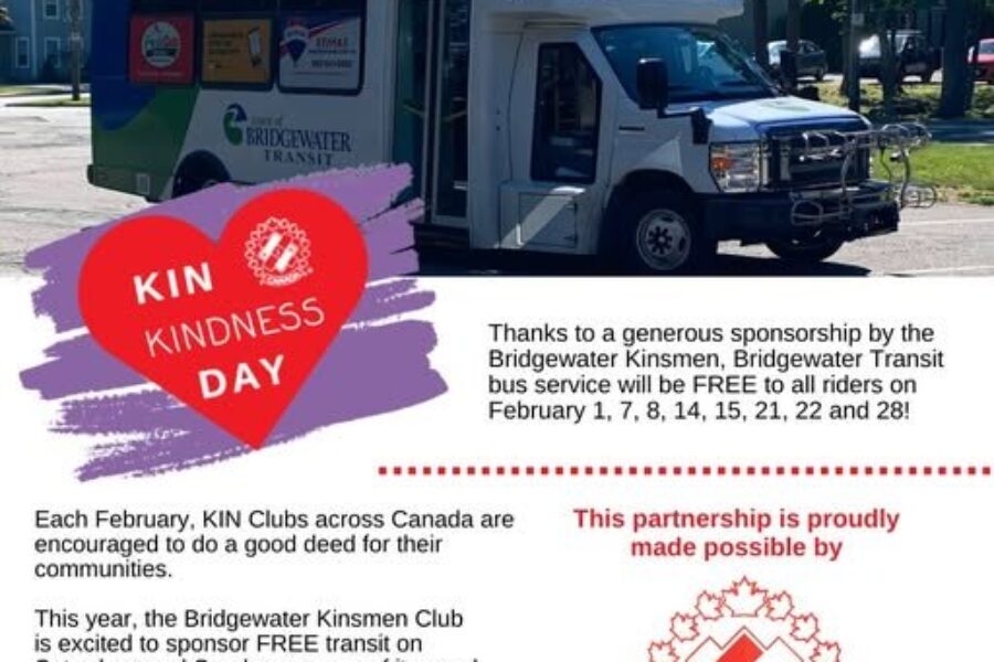 FREE Saturday and Sunday Bridgewater Transit in February!