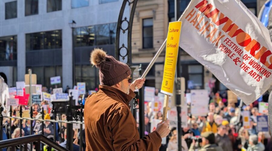Nova Scotians stand together to protest against recent arts and culture cuts