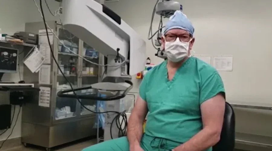 RADIOTHON: Dr. Mann Explains Need For A New Ophthalmic Microscope