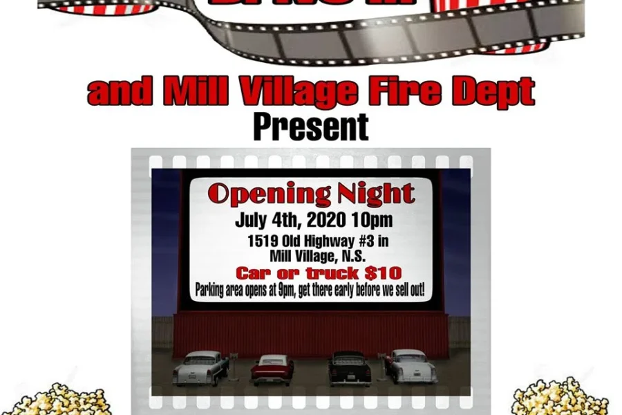 “The South Shore Drive In” Is Showing It’s First Movie July 4th, In Mill Village. Here’s All The Details!!