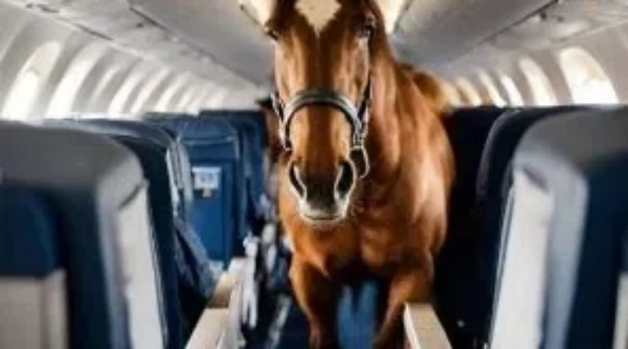 A Horse (Yes, a HORSE) Escaped It’s Stall In The Cargo Hold Of A Plane