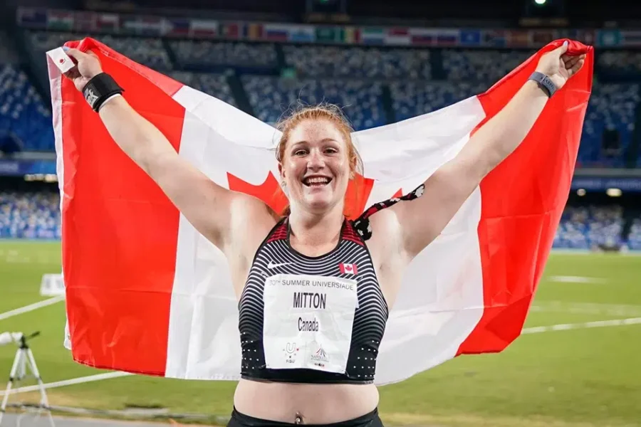 Sarah Mitton wins silver at world indoor championships