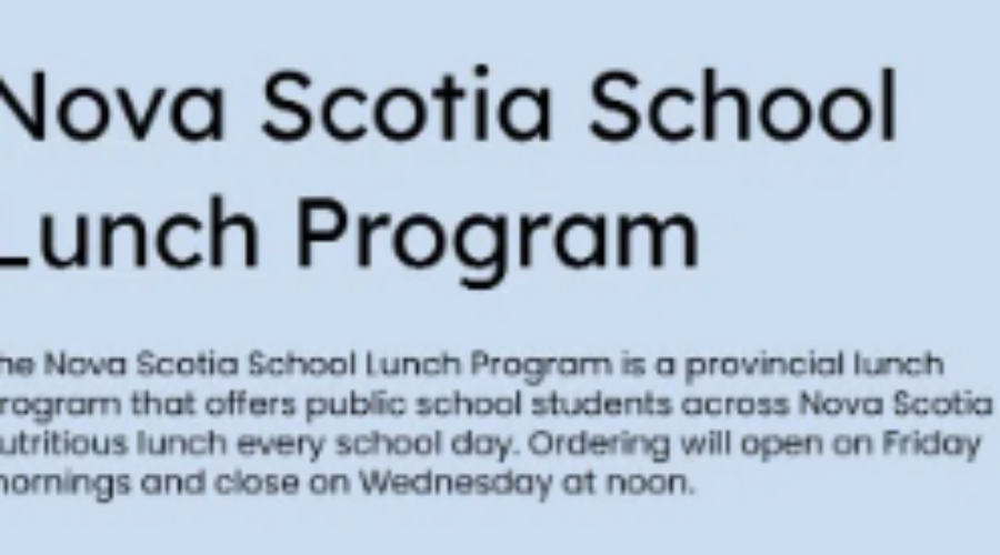 Updates for the NS School Lunch Program