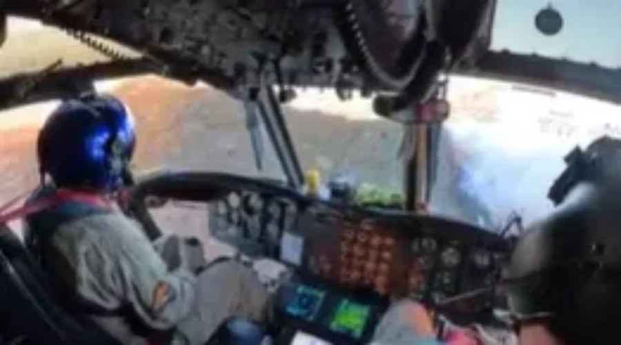 Aerial firefighting – cockpit view