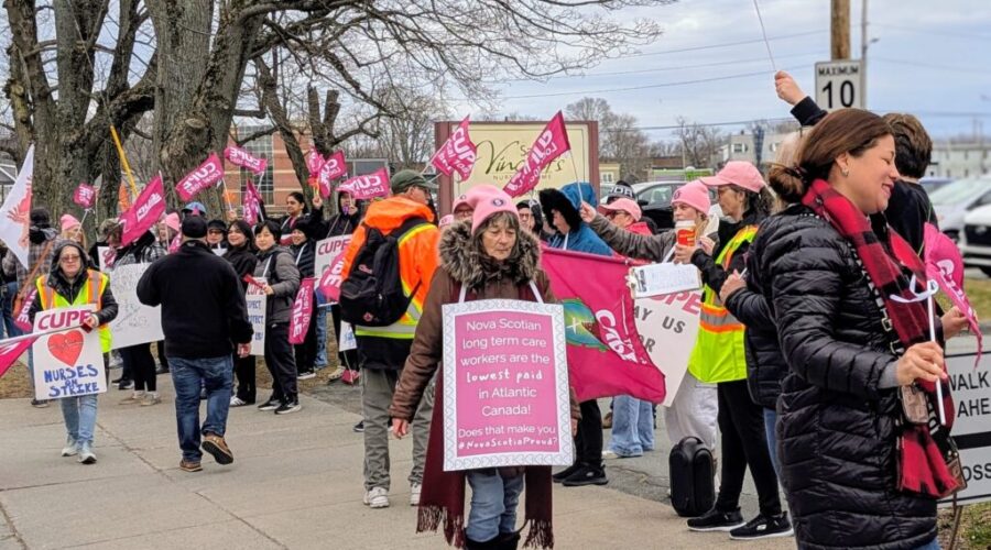 NS Long-Term Care workers on strike at 24 nursing homes
