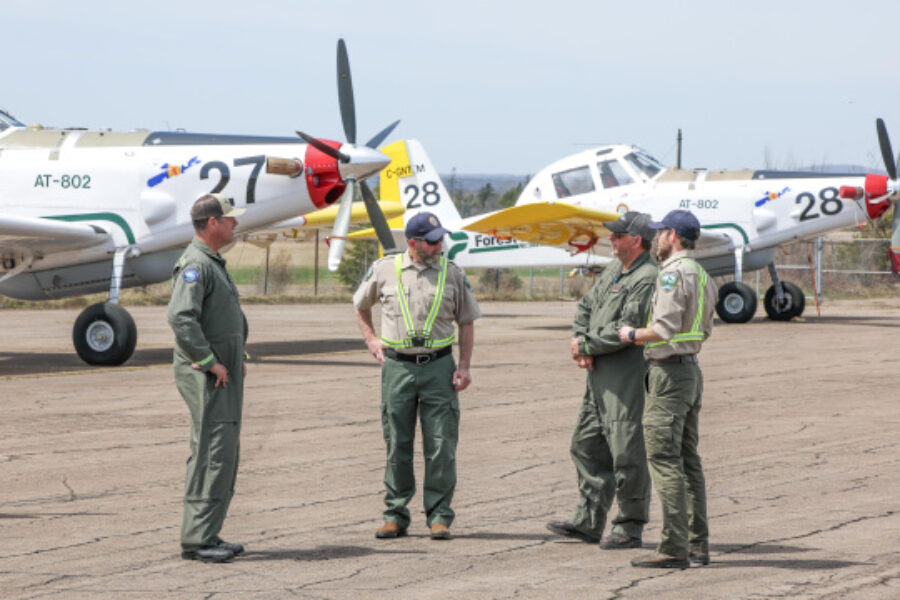 Province unveils new water bombers for wildfire season