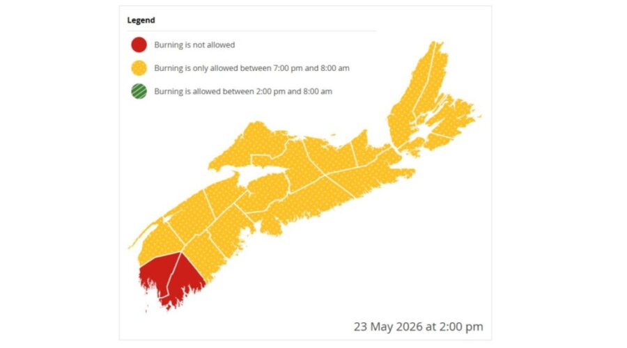 Fire restrictions updated for Nova Scotia