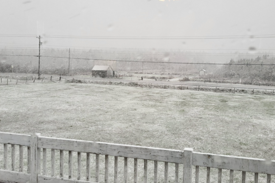 Unusual May snowfall sets record in Yarmouth